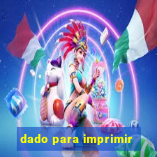 dado para imprimir